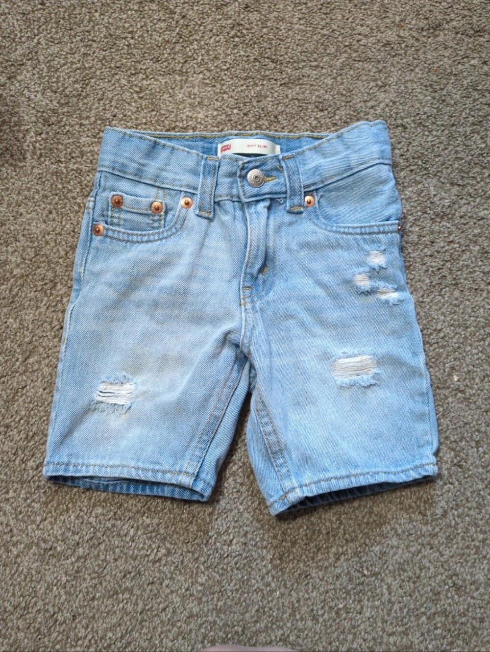 Levi's 511 Slim Distressed Shorts